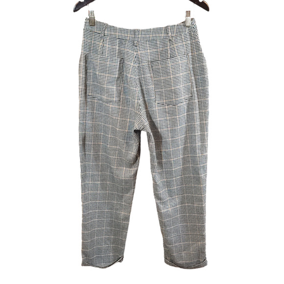 Urban Outfitters High Rise Cropped Houndstooth Pants Academia Preppy Women's 12 - Picture 4 of 6